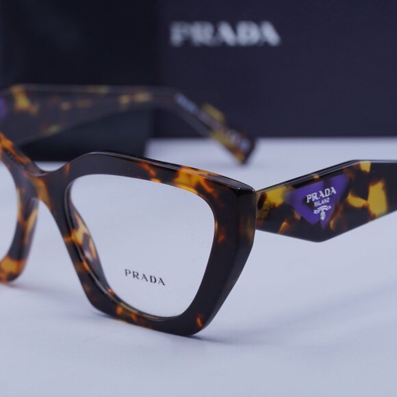 Prada PR09YV VAU1O1 Cat Eye Eyeglasses - Honey Havana 54mm - Picture 9 of 10